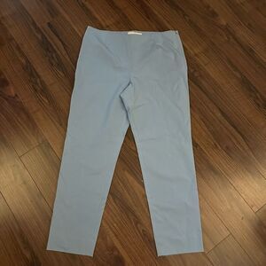 NWT Pearl Lela rose Susie stretch cotton pants 12 blue
